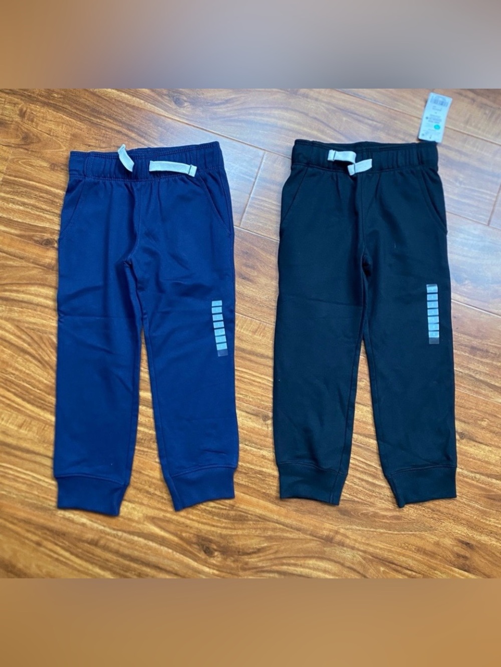 NWT New Carter’s Kids Navy + Black Soft Jogger Pants Size 4 Casual Streetwear